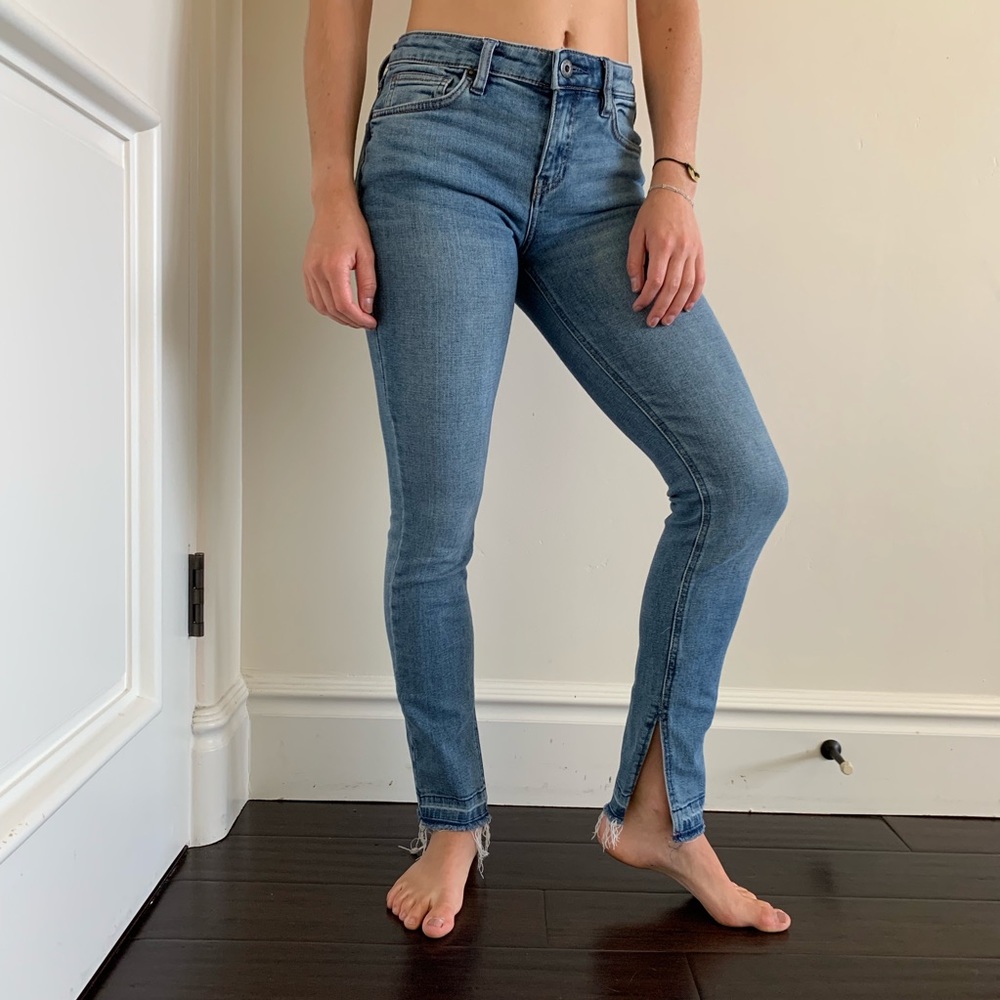 Free People Split Hem Jeans